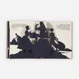 Kara Walker, Freedom, A Fable Found (pop-up book) (Peter Norton Christmas Project), 1997, leather-bound volume of offset lithographs and five laser-cut pop-up silhouettes on wove paper