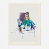 Alice Neel, Olivia, 1980, screenprint in colors