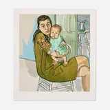 Alice Neel, Mother and Child (Nancy and Olivia), 1982, lithograph in colors on Arches