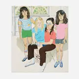 Alice Neel, The Family, 1982, lithograph in colors on Arches