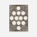 Bruce Conner, #121 Twelve Moons, 1970-71, offset lithograph on Rives