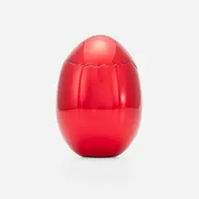 Jeff Koons, Cracked Egg, 2008, aluminum with red glaze