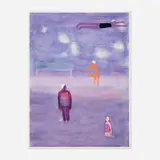 Katherine Bradford, Swimmers In Fog, 2021, archival pigment print on Hahnemühle museum etching paper