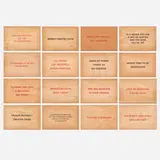 Jenny Holzer, Truisms (sixteen postcards), screenprint on wood