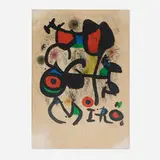 Bronzes Exhibition, Hayward Gallery, London by Joan Miró, 1972, lithograph in colors, sold Jan 2025