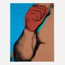Andy Warhol, Plate from the Muhammad Ali portfolio, 1978, screenprint in colors on Strathmore Bristol