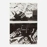 Brillo, Campbell's Soup Can (Tomato), Coca-Cola, Hershey's CA by Andy Warhol, 1979, screenprint on cotton t-shirt, sold Jan 2025