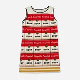 Souper Dress by Andy Warhol, c. 1965, screenprint in colors on paper dress, sold Jan 2025