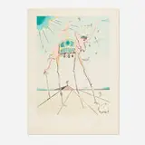 Celestial Elephant by Salvador Dalí, 1979, lithograph in colors, sold Jan 2025