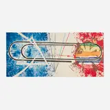 James Rosenquist, Cold Rolled, 1974-76, lithograph in colors with attached string and stone on 320 gram rolled white Arches Cover