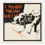 I Fought the Law by Banksy, 2004, screenprint in colors, sold Jan 2025