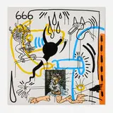 Keith Haring, No. 8 (from the William S. Burroughs, Apocalypse series), 1988, screenprint in colors