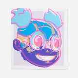Hebru Brantley, Lilac (Blue and Purple), 2020, screenprint in colors