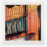 Robert Cottingham, M (from the American Signs portfolio), 2009, screenprint in colors