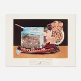 Les Pios nonoches (from the Les dîners de Gala portfolio) by Salvador Dalí, 1971, photolithograph in colors with etching on BFK Rives, sold Jan 2025