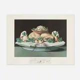 Les Suprêmes de malaises lilliputiens (from the Les dîners de Gala portfolio) by Salvador Dalí, 1971, photolithograph in colors with etching on BFK Rives, sold Jan 2025