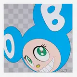 And then and then and then and then and then (Aqua Blue) by Takashi Murakami, 1999, offset lithograph in colors, sold Jan 2025