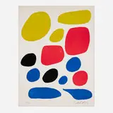 Alexander Calder, Untitled (from the Flight portfolio), 1971, lithograph in colors