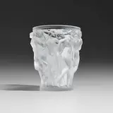 Bacchantes vase by Lalique, frosted glass, sold Nov 2025