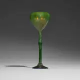 Floriform vase by Tiffany Studios, c. 1898-1900, hand-blown Favrile glass, sold Nov 2025