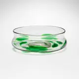 Paperweight bowl with vines by Tiffany Studios, c. 1914-15, hand-blown Favrile glass, sold Nov 2025