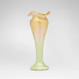 Quezal, Decorated vase, c. 1910, hand-blown glass