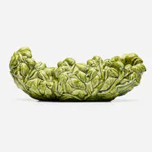 Tiffany Studios, Favrile Pottery bowl with seed pods, 1904-14, glazed earthenware