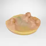 Vide-poche with nudes by Alfred Finot for Amalric Walter, c. 1910, pâte de verre, sold Nov 2025