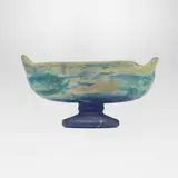 Footed vase by Daum, c. 1900, vitrified glass, sold Nov 2025