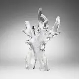 Tree of Life by Jacob Landau and Donald Pollard for Steuben, 1959, cast, cut and polished lead glass, sold Nov 2025