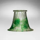 Intaglio punch bowl stand with vines by Tiffany Studios, c. 1903-04, acid-etched and internally-decorated Favrile glass, sold Nov 2025