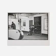 Kwong Chi Tseng, Untitled (Haring Subway), c. 1983, vintage gelatin silver print