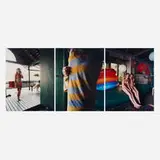 David Hilliard, Rosemary's Dock (triptych), 2003, archival pigment print mounted to aluminum and facemounted to acrylic