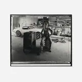 Jim Stone, Dennis at Stadium Auto: Kansas City, Missouri, 1983, gelatin silver print from Polaroid Type 55 Positive/Negative film