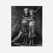 Kevin Bubriski, Girlfriends - Yarsa Village, Nuwakot, Nepal, 1984, gelatin silver print from Polaroid Type 55 Positive/Negative film