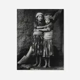 Kevin Bubriski, Girlfriends - Yarsa Village, Nuwakot, Nepal, 1984, gelatin silver print from Polaroid Type 55 Positive/Negative film
