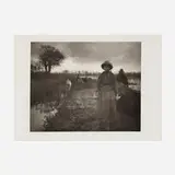 Peter Henry Emerson, Poling the Marsh Hay, 1886, vintage platinum print from glass negative