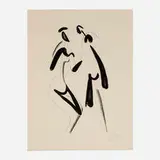 Alexander Archipenko, Rencontre, 1963, lithograph on BFK Rives