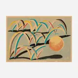 David Hockney, A Bounce for Bradford poster, 1987, offset lithograph in colors