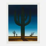 Roger Brown, Saguaro's Revenge, 1993, lithograph in colors on BFK Rives