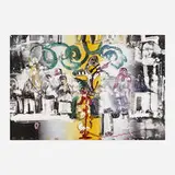 Romare Bearden, Introduction for a Blues Queen (from the Jazz series), 1979, lithograph in colors