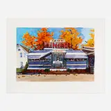 Bob Dylan, Flat Top Mt. Diner Tennessee (from The Beaten Path series), 2017, giclée in colors on archival, 100% cotton, mould-made paper