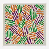 Jasper Johns, Untitled, 1977, screenprint in colors on Patapar printing parchment
