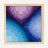 Triond by Victor Vasarely, 1975, screenprint in colors, sold Nov 2023