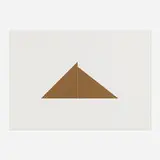 Robert Mangold, A Square with Two Triangles, 1977, screenprint in colors