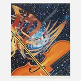 James Rosenquist, Starstrings, 1988, lithograph in colors