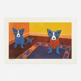 Butterflies are Free by George Rodrigue, 1996, screenprint in colors, sold Nov 2023