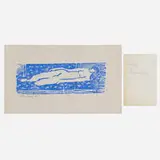 Milton Avery, Nude (Blue + White)