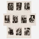 Arbit Blatas, Hommage à l'école de Paris portfolio, 1962, lithograph