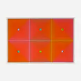 Richard Anuszkiewicz, Six Squares, 1969, screenprint in colors